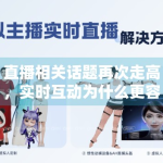 直播相关话题再次走高，实时互动为什么更容易放大个人特质